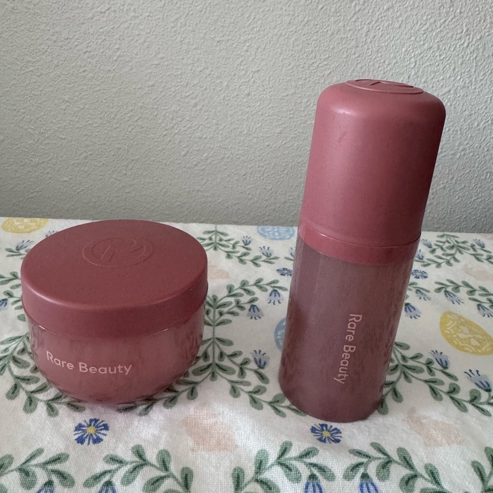 Rare Beauty body crème and body & hair mist.